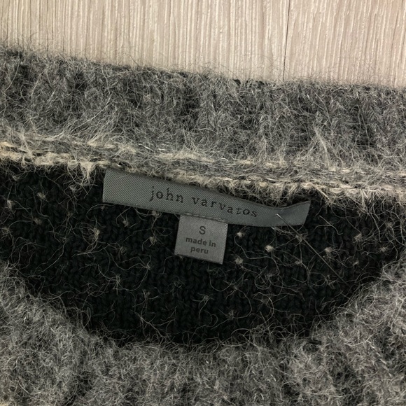 John Varvatos JACQUARD STRIPE SWEATER. Size small. $548 - Picture 7 of 9